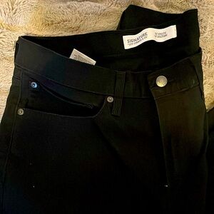 SIGNATURE LEVI STRAUSS & Co. S67 ATHLETIC Charcoal Black Jeans | 34